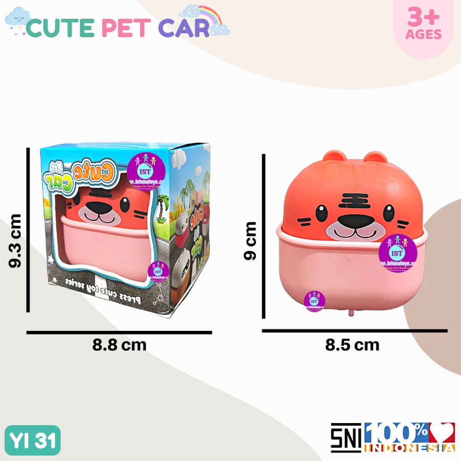 Image of OG Mainan Animal Push Back Cute Pet Car YI 31 #2