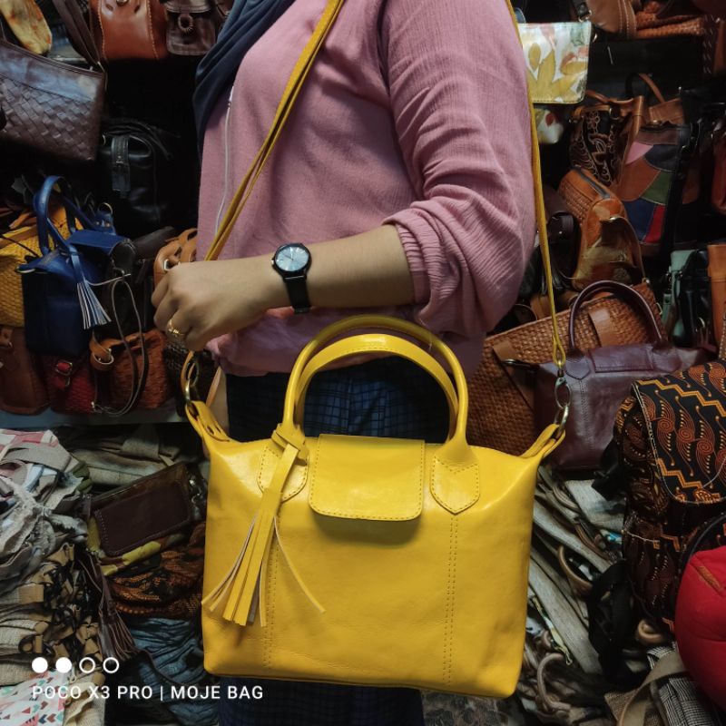 tas kulit sapi asli model Lina warna termurah by moje jogja
