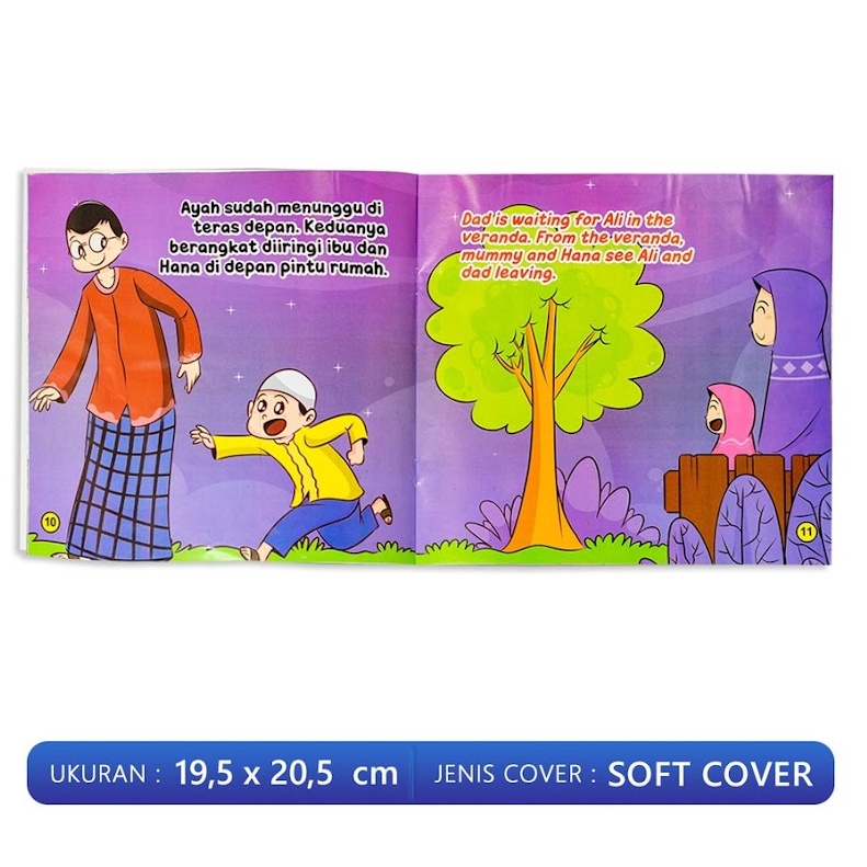 BUKU CERITA ANAK - SERIAL RUKUN ISLAM BERGAMBAR FULL COLOUR BILINGUAL ART PAPER GLOSSY