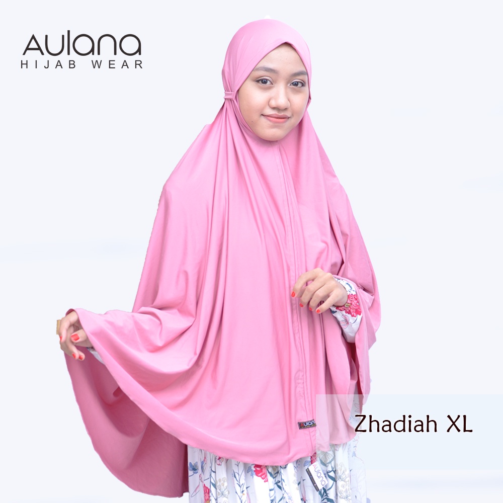 Hijab Jilbab Khimar ZHADIAH XL Bergo Tali Jumbo Syari Non Pet Kerudung Murah Spandex