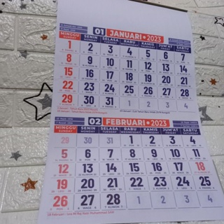 kalender kerja 2 bulanan umum 2023