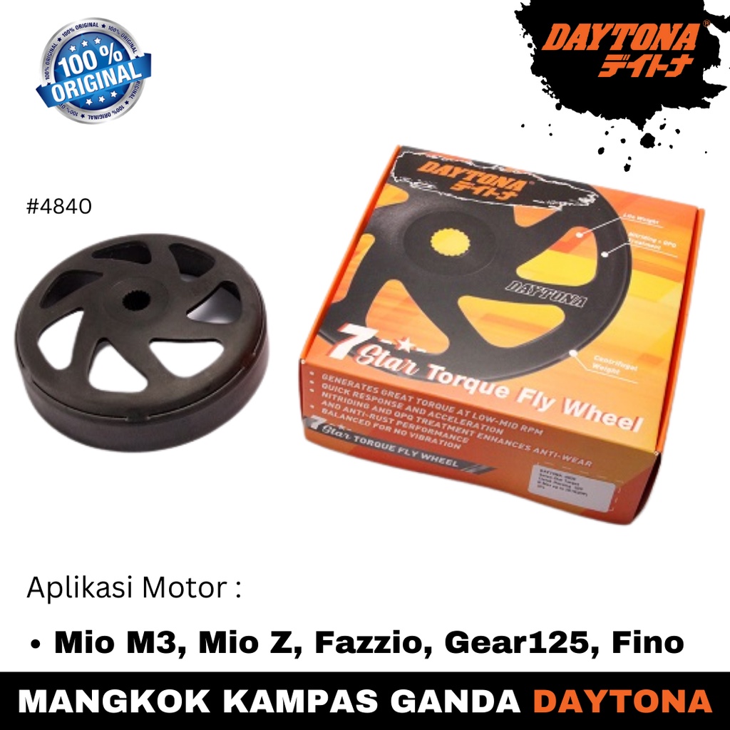 Mangkok Kampas Ganda Daytona - Mio M3. Mio Z, Fino, Fazzio #4840 Ori
