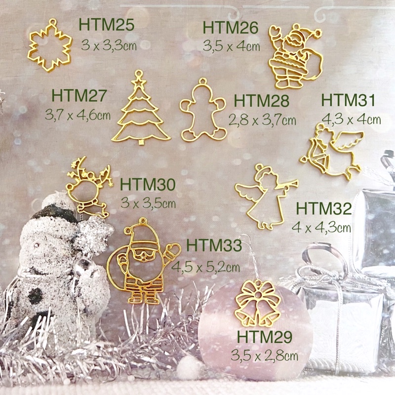 

Hangtag Natal Metal/ Besi /Stainless Hiasan Kotak/ Hampers/ Goody Bag HTM