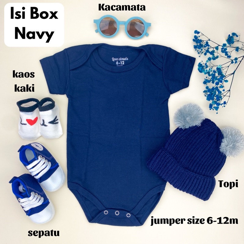 Kado Bayi / Hampers bayi Newborn / Baju Bayi / Gift Set Baju Sepatu Jumper/ Mungi Baby Gift Set