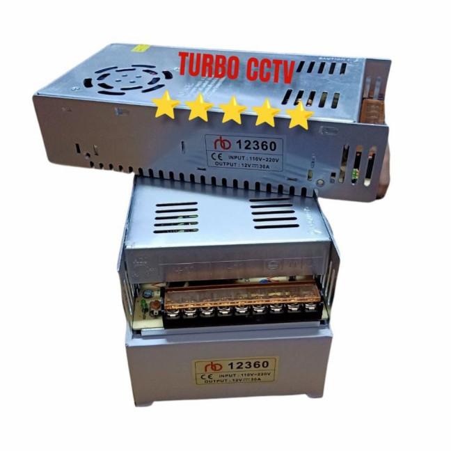 Adaptor 12V 30A Power Supply Switching LED Jaring 30 Ampere 12 Volt DC