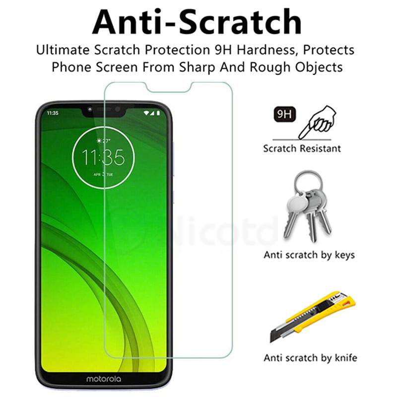 3pcs Pelindung Layar Tempered Glass 9H Untuk Motorola Moto G7 G8 G9 E7 Plus Play Power