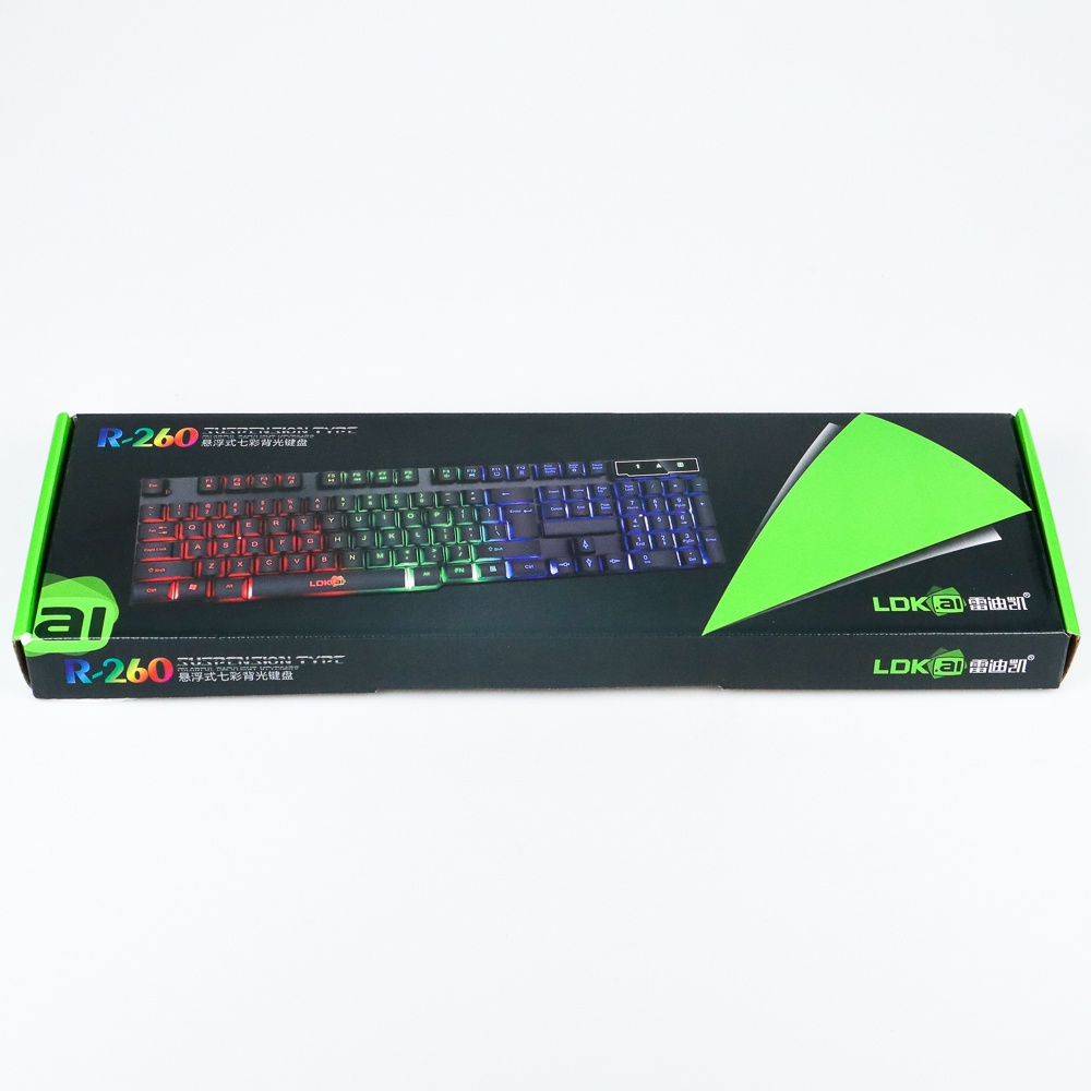 LDKAI Gaming Keyboard RGB LED - R260 - OMKY19BK Black