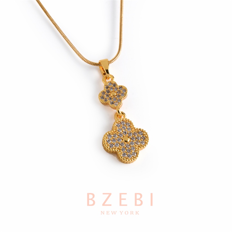 Kalung Emas 18k Bahan Titanium Steel Dengan Kotak 776n Anti Karat Gaya Korea Untuk Wanita