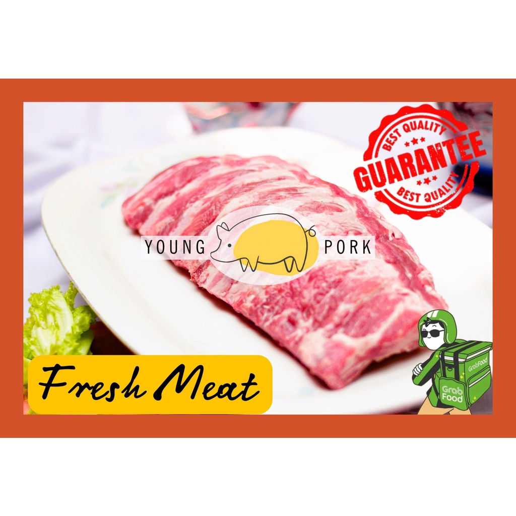 

Pork Spare Ribs / Iga Rusuk untuk Barbeque / Bakar 1kg