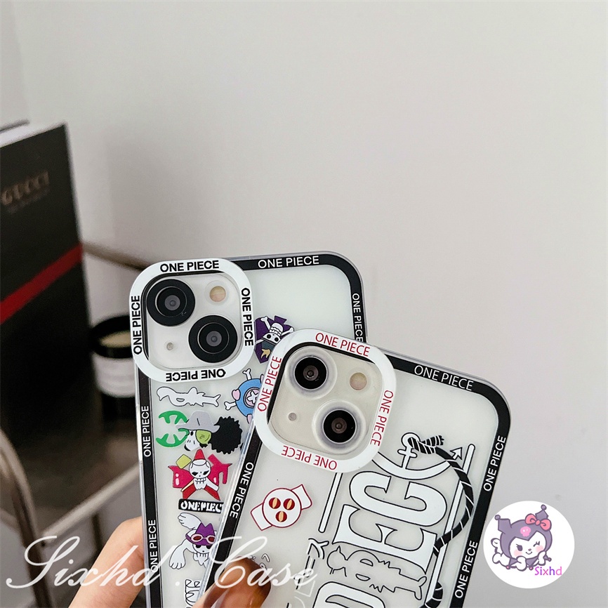 OPPO A78 A17 A57 A57 A77s A76 A96 A17K A16 A15 A74 A55 A54 A53 A33 A32 A31 A9 A5 A5s A3s Reno 8T 8Z 7Z 6Z 5Z 5 A94 A95 A93 A92 A77 A52 F11 F9 Cartoon One Piece Back Lens Protection Soft Phone Case Cover