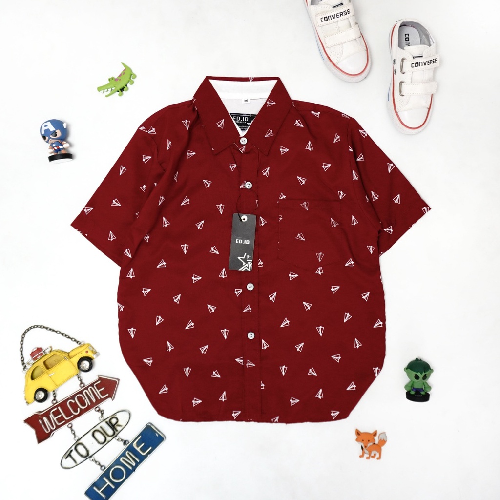 MOKOKOMO kemeja anak laki-laki Mercy kemeja anak Lengan pendek Fashion Anak Terbaru