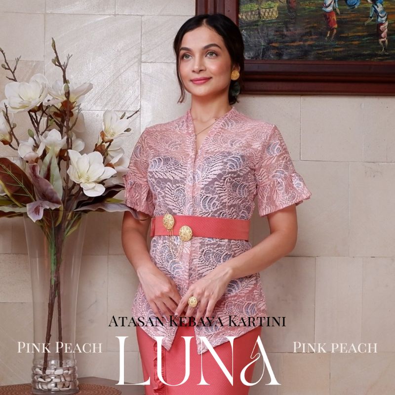 Atasan Kebaya Modern Kartini Lengan Pendek Krinkle Luna