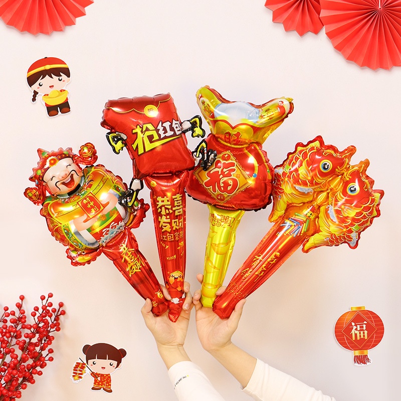 Balon Foil Bentuk Paket Natal Untuk Dekorasi Pesta