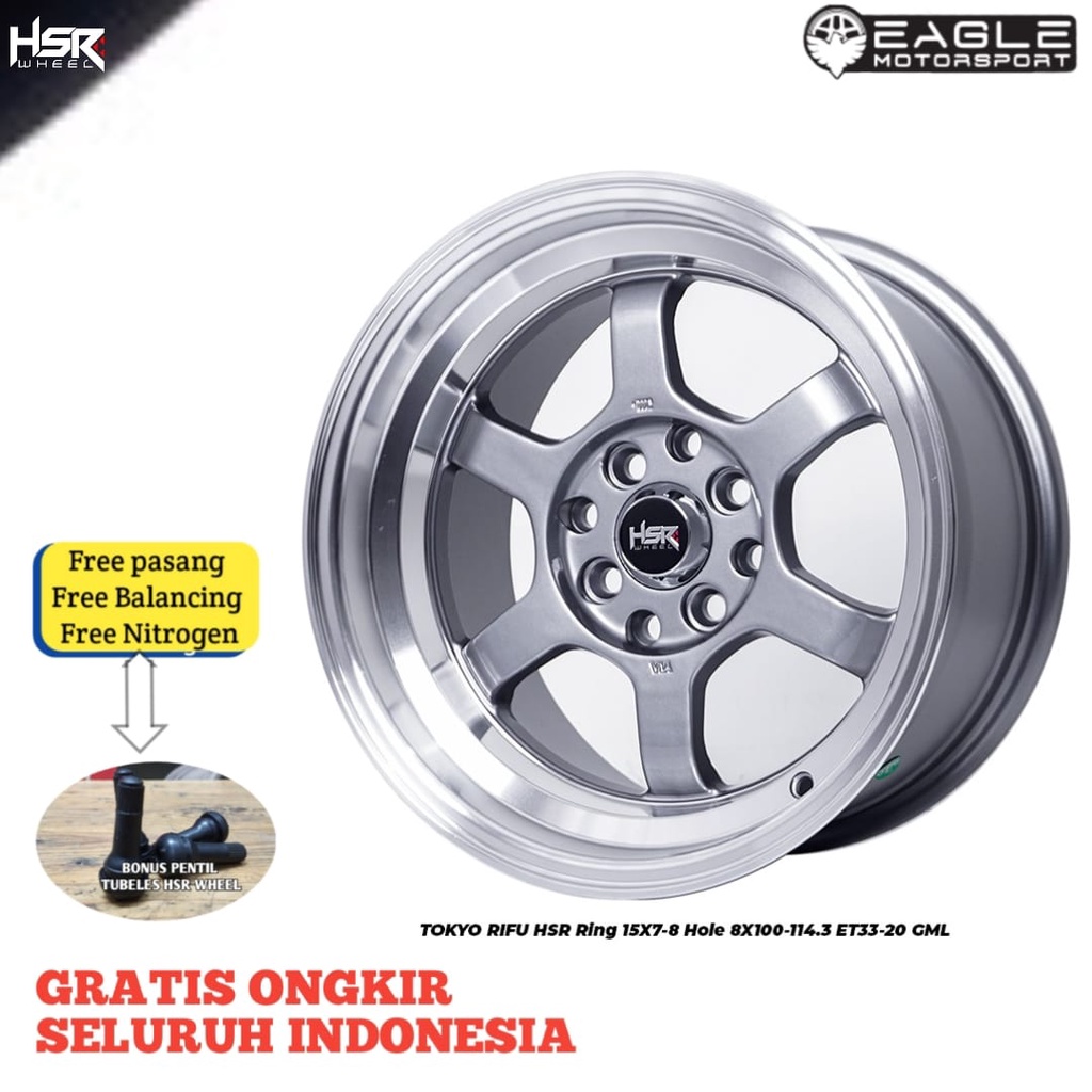 EAGLE | VELG MOBIL R15 RING 15 HSR TOKYO RIFU VELG MOBIL BRIO JAZZ YARIS