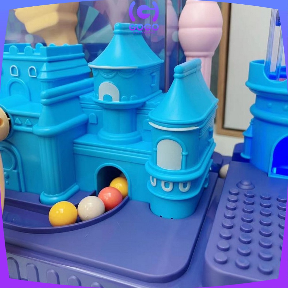 GOGO-M218 Mainan Anak Ball Catching Games Castle Adventure Pin Ball Board Games Pinball Table Game Catch The Ball