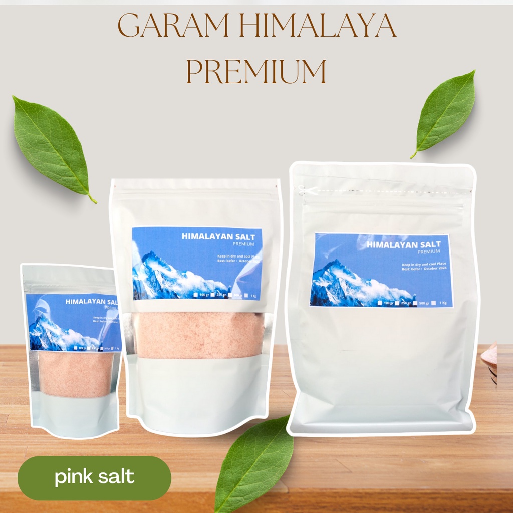 

Garam Himalaya Original 1 Kg Organik Halus Pink Salt Premium