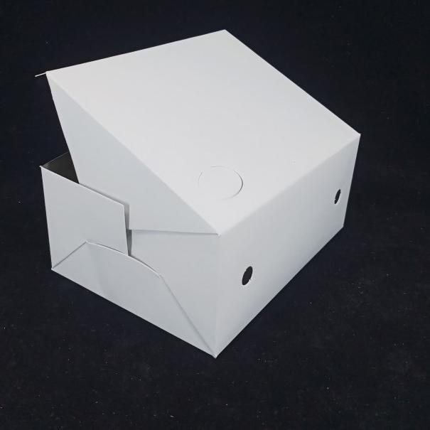 

KOTAK KUE - SNACK BOX - DUS KEMASAN MAKANAN - UK 12X16 - POLOS -100PCS