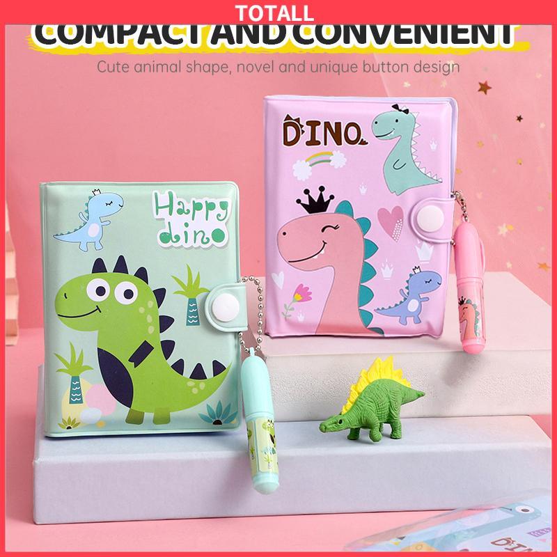 COD Kartun Kreatif  Notebook Portabel Mini  Dengan Set Bolpoin-Totall