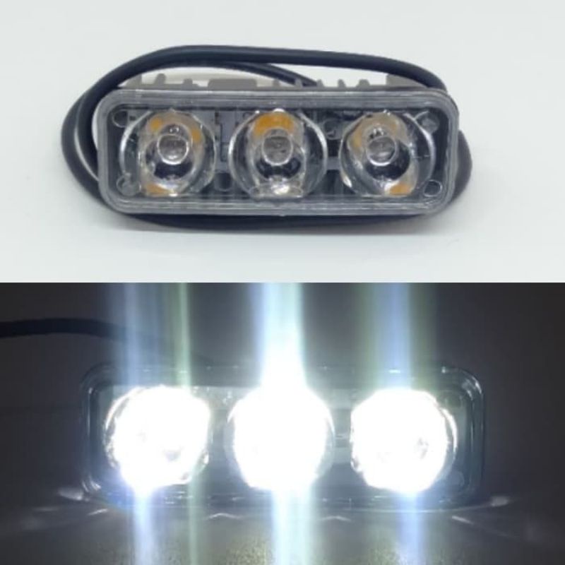 LAMPU TEMBAK SOROT E03 STAY 3 MATA TITIK SUPER TERANG