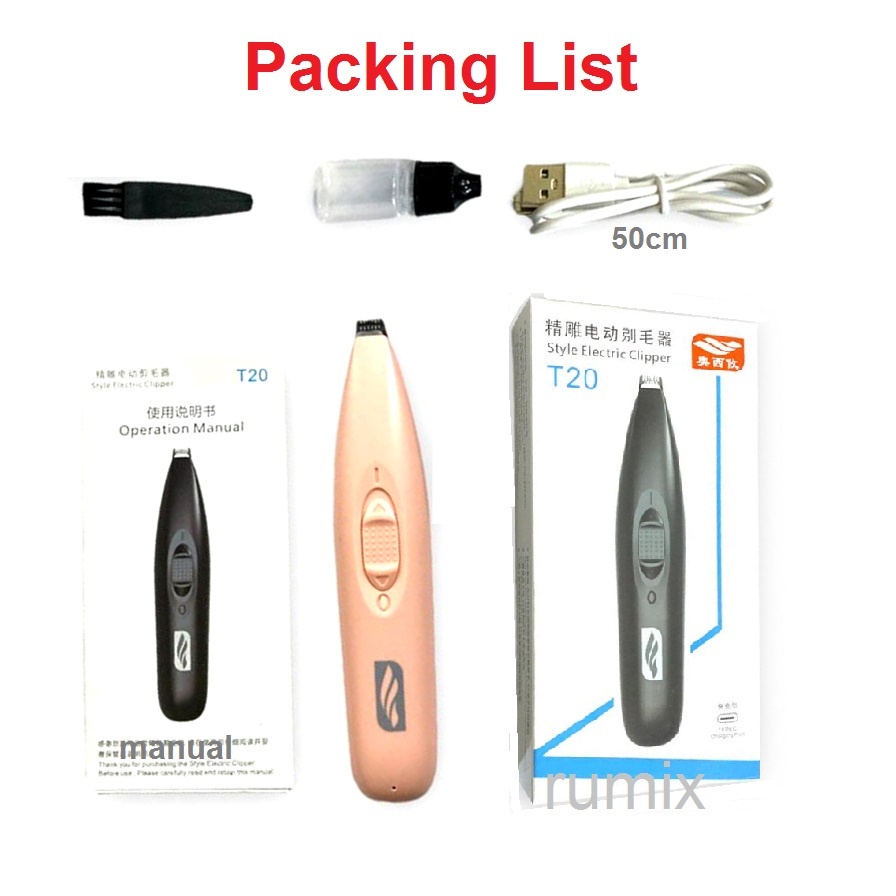 Pet Trimmer Paw Cukuran Paw Alat Cukur Bulu Elektrik Dengan untuk Anjing Kucing Clipper Pet Paw Toe Hair clipper alat cukur bulu kucing alat