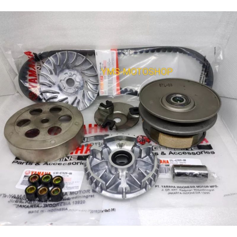 (Paket Hemat CVT) Paket Komplit CVT Mio sporty,Mio Soul Karbu,Fino Karbu Asli 5TL