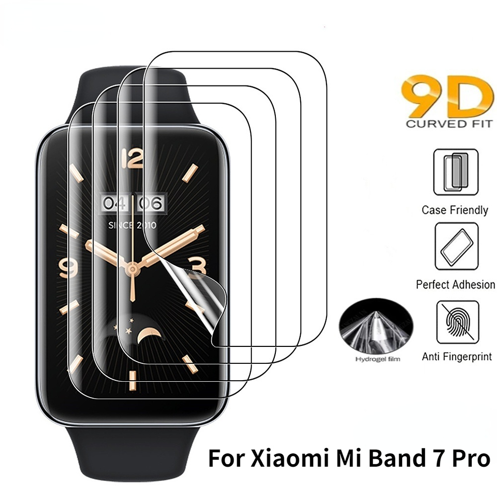 1pc Film Hydrogel Pelindung Layar Smartwatch Xiaomi Mi Band 7 Pro Full Cover Tahan Air Anti Kotor