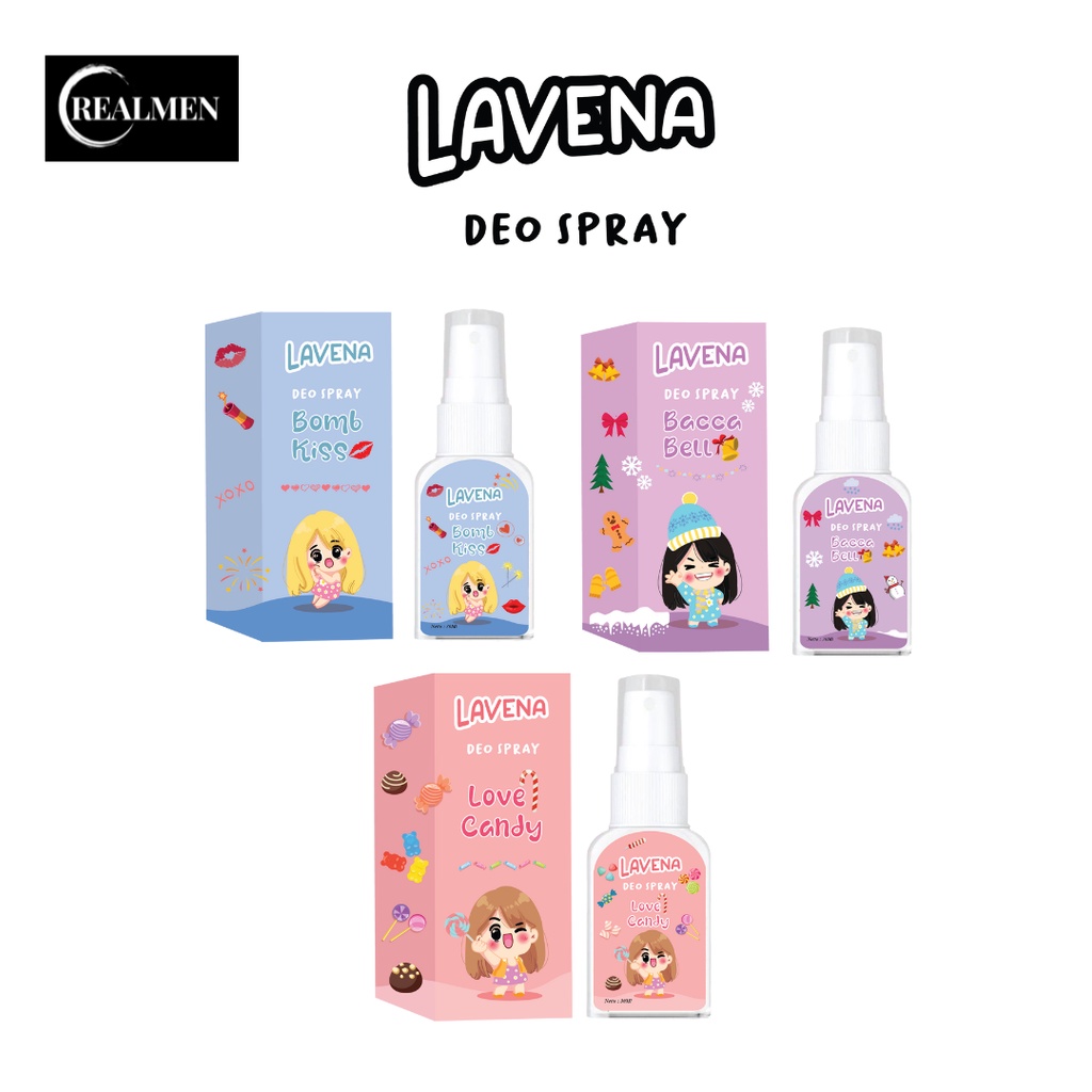 LAVENA DEODORANT SPRAY 30ML / PENGHILANG BAU KETIAK SPRAY DEO - DEO SPRAY CHINGU BY KIYOWO LAVENA DEO SPRAY