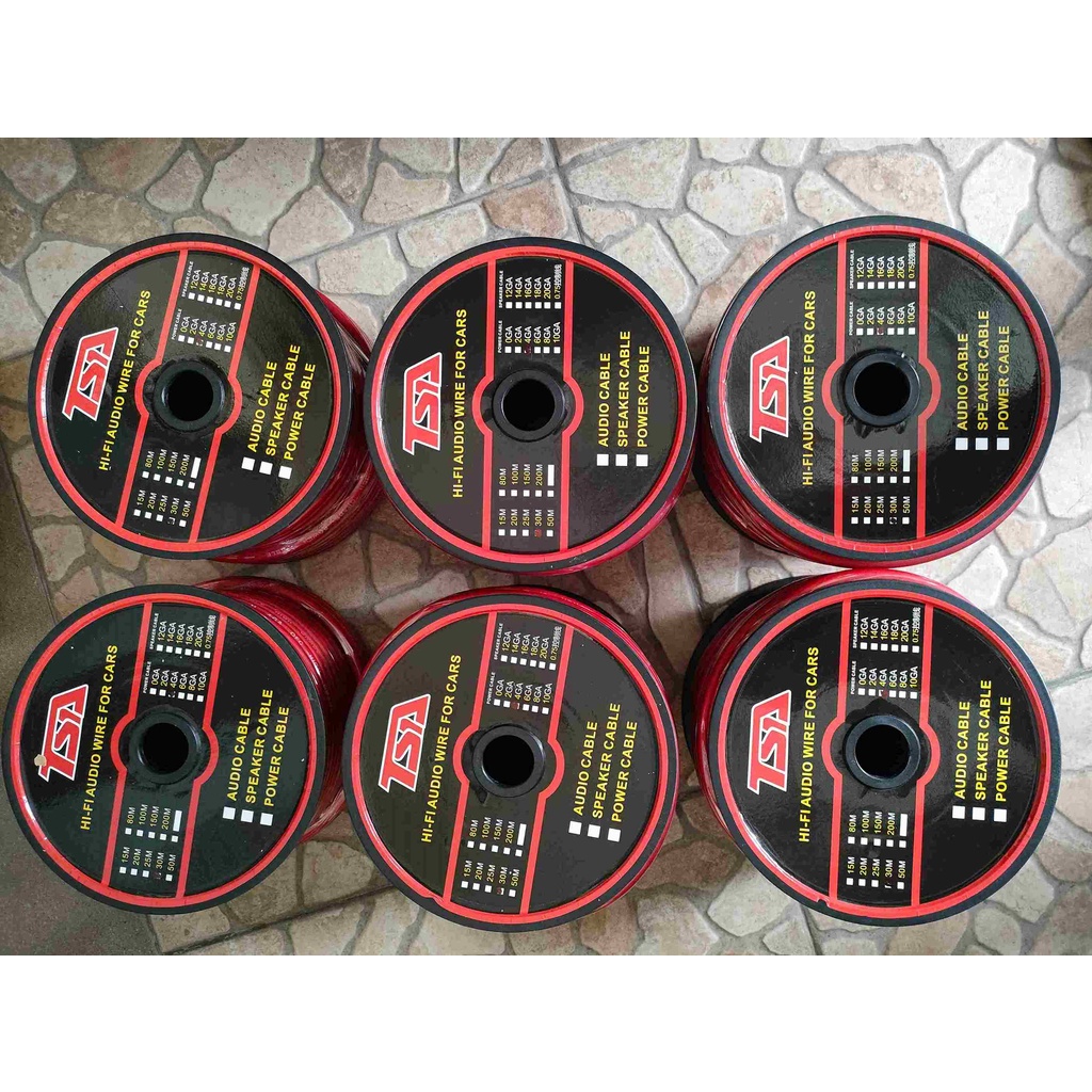 Kabel Power/Api/ Ground Car Audio 4 AWG PREMIUM OFC