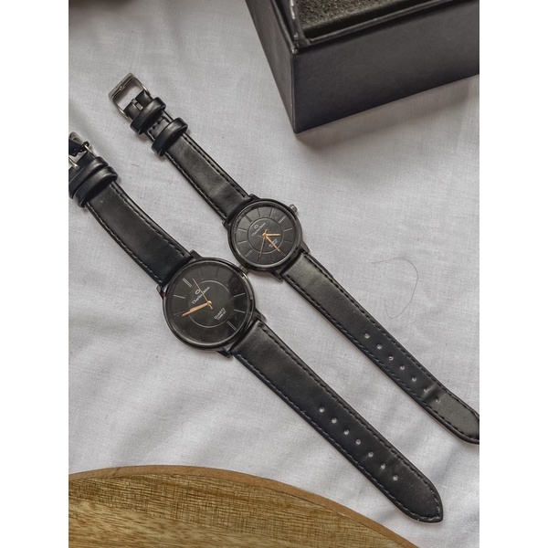 Jam tangan CHARLES DELON couple pria wanita gratis gelang dan kalung (dhon store)