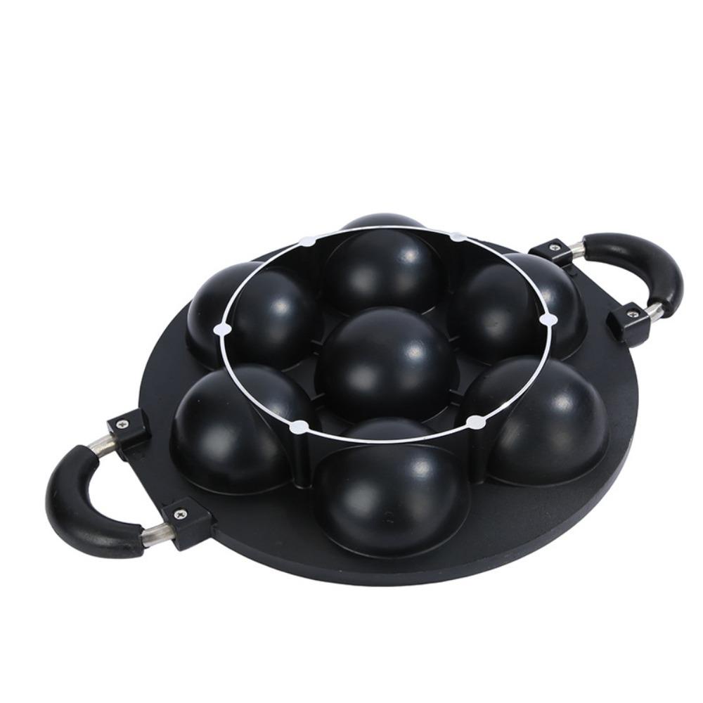 Top Cake Cooking Pan 7-Hole Breakfast Egg Cooking Aksesoris Dapur Panci Omelet