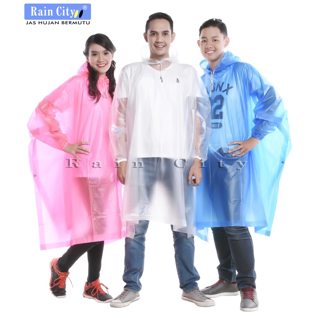 Jas Hujan Poncho Tanpa Lengan Ponco Polos Ritz Raincity