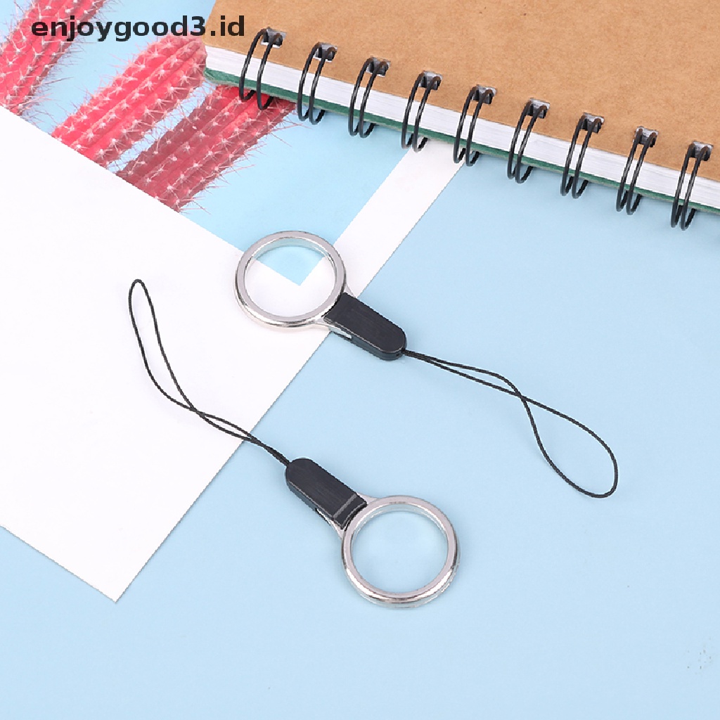 5pcs Tali Lanyard Dengan Ring Holder Jari Untuk Aksesoris Smartphone