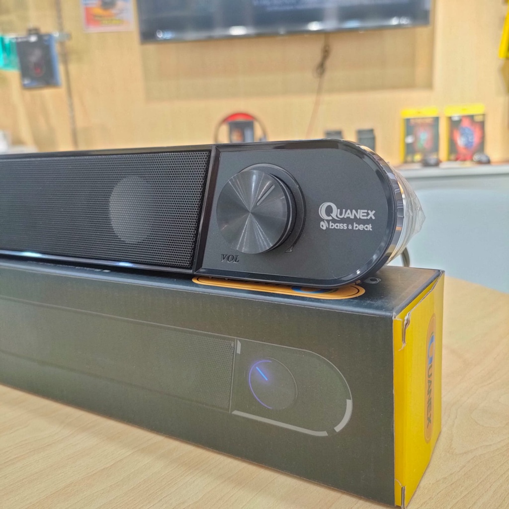 PROMO SPEAKER BLUETOOTH LAPTOP KEREN QUANEX Q7 BERGARANSI 1 TAHUN
