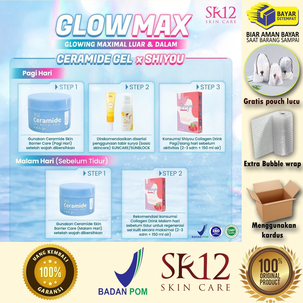 

Paket glow max ceramide + shiyou collagen drink