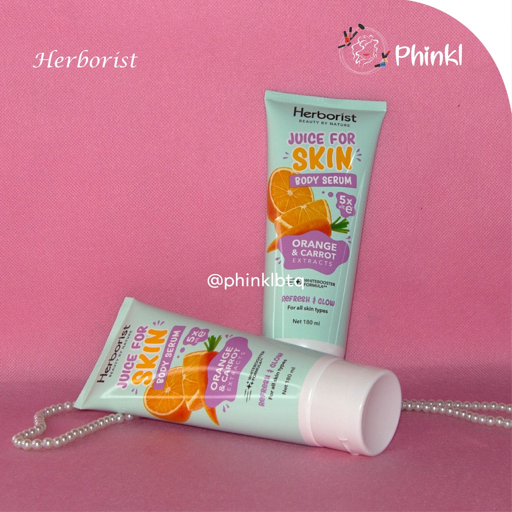 `ღ´ PHINKL `ღ´ Herborist Body Serum Viral juice butter lotion pelembab kulit tubuh badan cepat menyerap putih instan makanan untuk kulit