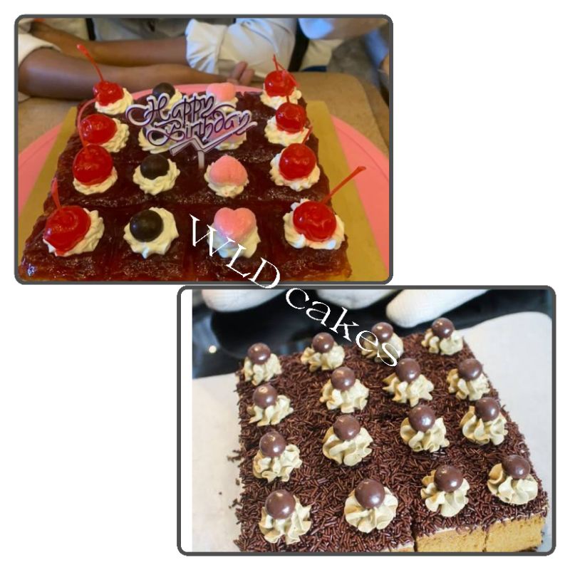

aneka cake potong 20x20cm enak dan murah
