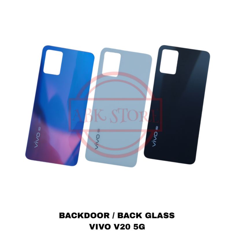 TUTUP BELAKANG BACKDOOR BACK GLASS VIVO V20 4G / V20 5G BACK CASING COVER BATERAI