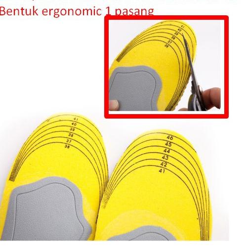 Penjualan Terbaru Sol Sepatu 3D orthotics flat foot size 41-46 Bentuk ergonomic 1 pasang