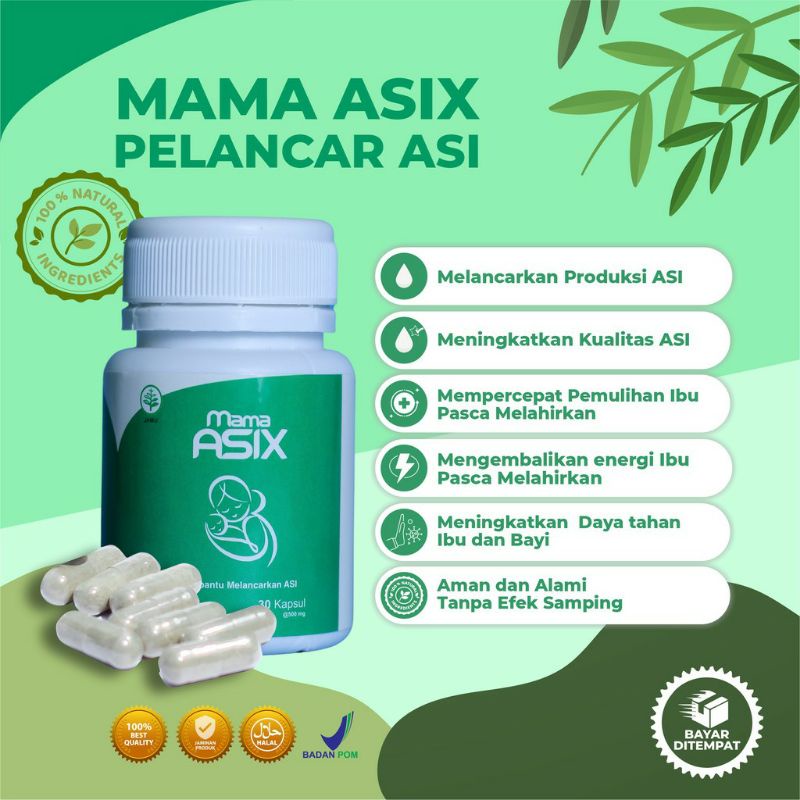 Mama Asix Pelancar ASI Kapsul isi 30 pcs