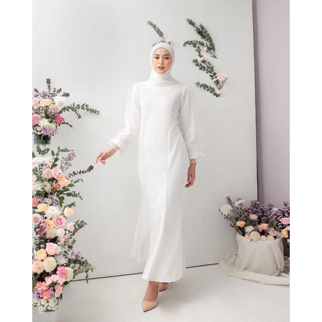 Davea dress scuba wanita dress muslimah