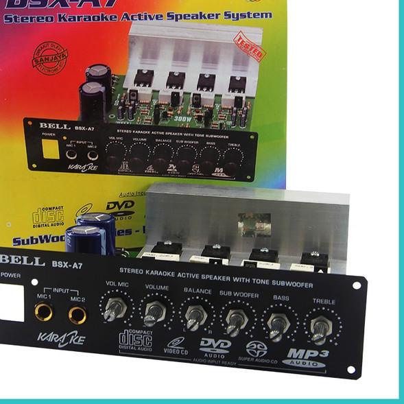 KIT POWER SPEAKER AKTIF BSX A7 AKTIVE PSU TONE SUBWOOFER BELL ASLI