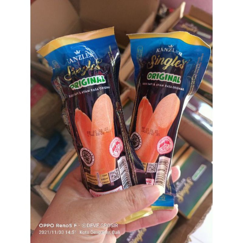 

Kanzler Sosis Singles Original 65gr MINIMAL ORDER 3PC PER RASA