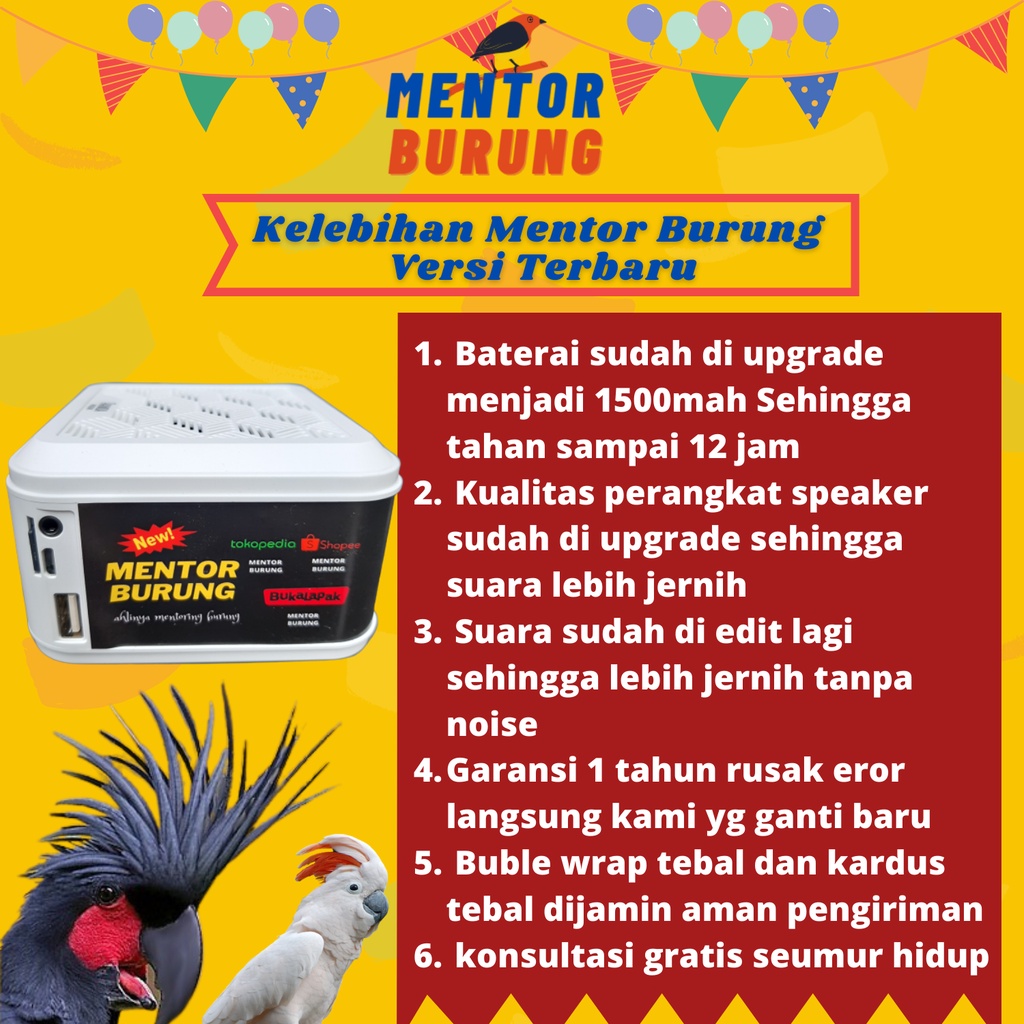 Mp3 Burung Speaker Khusus Pemasteran Burung Lomba Paling Gacor Falk Kenari Parkit Jalak Cucak Rowo