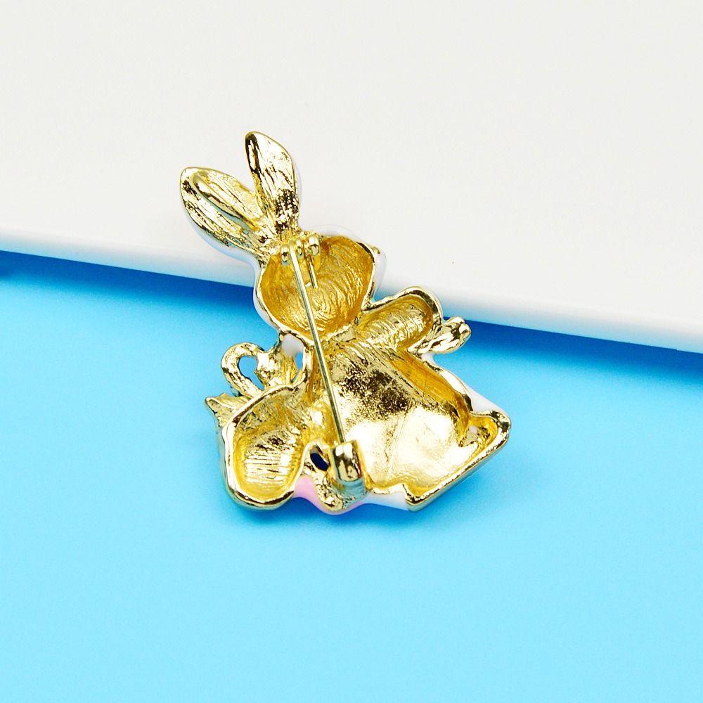 Agustina Wanita Bros Lucu Manis Kartun Sweater Aksesoris Niche Desain Jas Berlian Imitasi Paduan Aksesori Pakaian