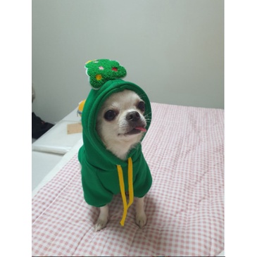 SWEATER BAJU anjing kucing hewan pets baju lucu natal christmas new year PET CLOTHES COSTUME RAINDEER CHINESE COLLAR