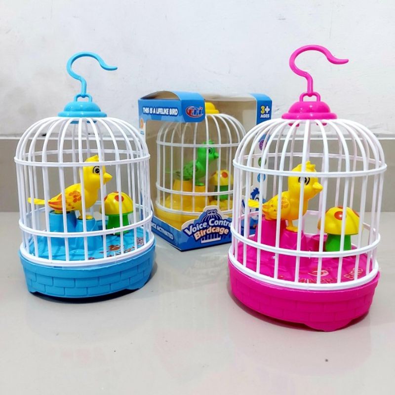 Mainan Burung Kicau Voice Control - Hearful Bird Baterai Anak Laki Perempuan