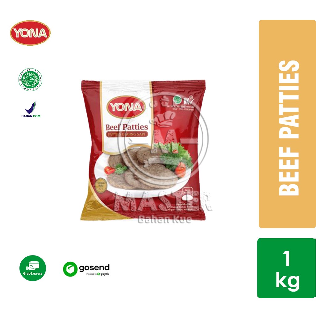 

Yona Beef Patties / Burger Daging Sapi isi 20 pcs [1 kg] KHUSUS GOSEND