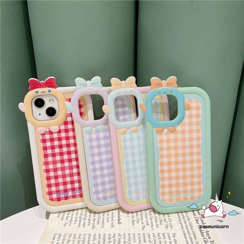 Soft Case Motif Kartun Monster 3D Untuk iPhone 11 14 13 12 Pro MAX 7 8 6 6S 14 Plus XR X XS MAX SE 7plus