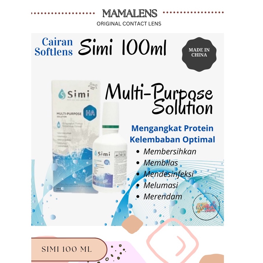 CAIRAN SOFTLENS SIMI 100 ML BY SIMI MADE IN SINGAPORE - MAMALENS