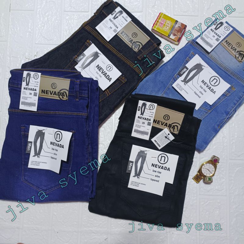 Celana Jeans Panjang Pria Jens Denim Pensil Jins Melar Distro